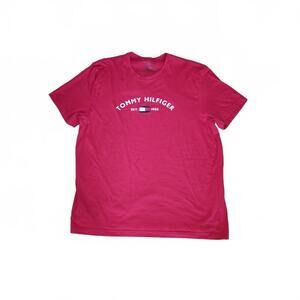 Tommy Hilfiger Red Tee - Classic Logo - Size XLarge